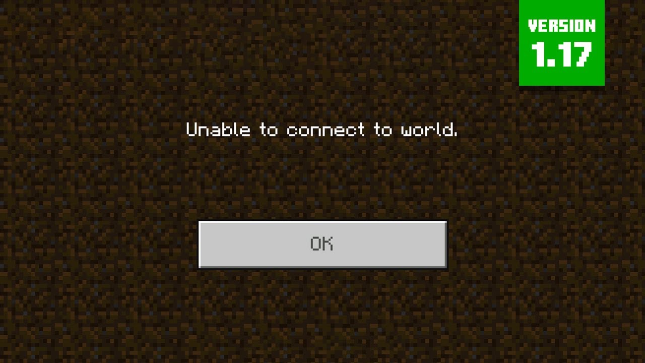 วิธีแก้ Unable to connect to world - Minecraft PE [ฉบับ 2]