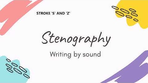 Shorthand -  Chapter VIII- Stroke 