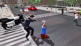 Police Moto Bike Real Gangster Chase Android Gameplay HD screenshot 5