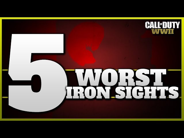 Top 5 Worst Iron Sights In Cod Ww2 - he cheated on me in royale high roblox deimos