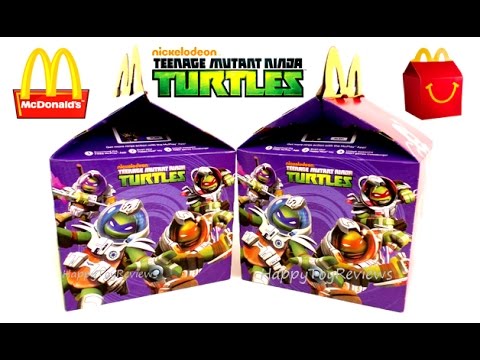 TMNT Teenage Mutant Ninja Turtles McDonald's Happy Meal Toys 2016 Full Set 