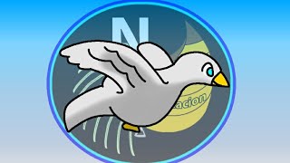 (Animación) - Ave volando en el cielo - Relajante