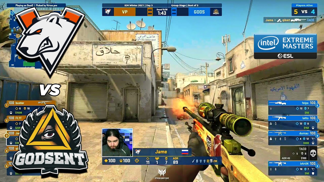 Virtus.pro vs GODSENT - HIGHLIGHTS | CS:GO