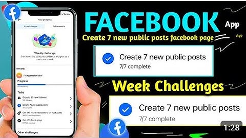 Facebook weekly challenge create 7 New group Posts ✅ Create 7 New group Posts weekly challenge Faceb