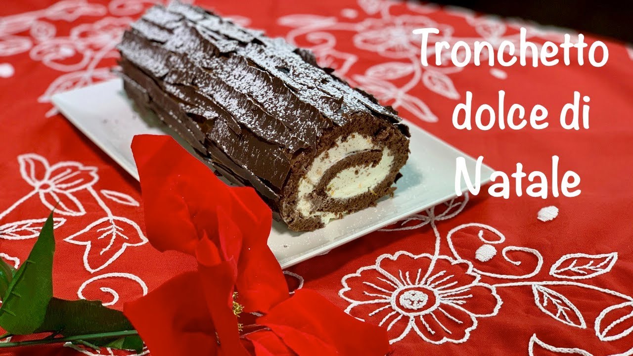 Tronco Di Natale Youtube.Tronchetto Dolce Di Natale Cioccolato E Arancia Buche De Noel Ricetta Senza Lievito Youtube