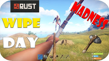 Rust - Co-op Survival Series S2E1 - WIPE DAY BOW FIGHTS (and lag)