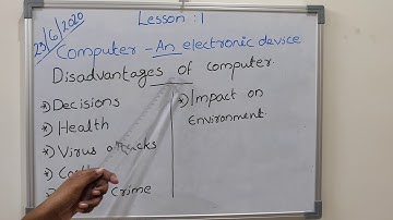 2nd Standard - Lesson 1 - Computer an Electronic Device - Part 3