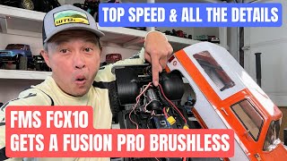 FMS FCX10 Chevy K5 gets a Hobbywing Fusion Pro! - top speed and mods required