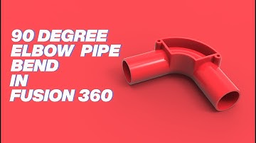 90 Degree elbow  pipe bend design in fusion 360|Tutorials