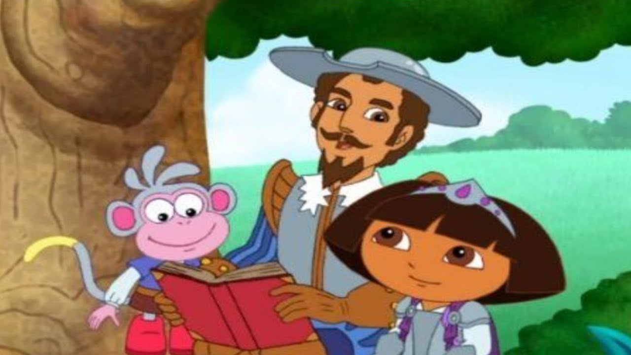 Cartoon drawing of Dora and friends 