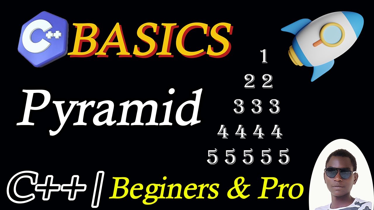 ⚡C++ Pyramid Pattern Tutorial | Number Pyramid for Beginners & Pro ...