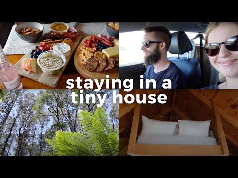 New Years getaway | Staying in a tiny house in the forest