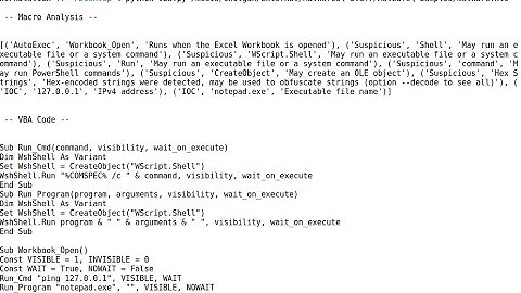 Analyze Macro Code from Malicious Documents