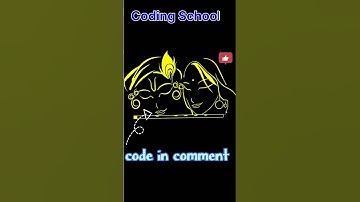 Radha Krishna Drawing in PythonDraw Krishna Radha Using Python Happy Krishna Janmashtami #viral