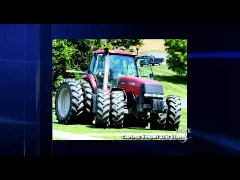 Vermont man uses tractor to crush VT Orleans County Police Cars