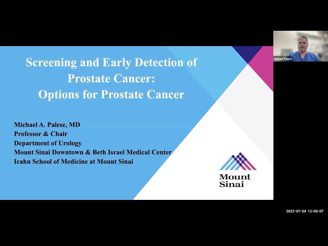 Screening and Early Detection of Prostate Cancer: Options for Prostate Cancer