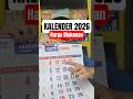 yang belum punya kalender beli yang ini aja kalender 2026 #kalender #kalender2026