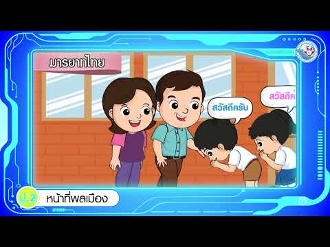 หน้าที่ฯ ป 2 หน่วยการเรียนรู้ที่ 2 มารยาทไทย