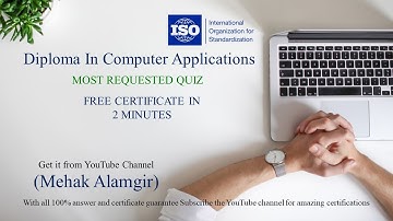 Diploma in Computer Applications | DCA Free Certificate | Itronix Solutions