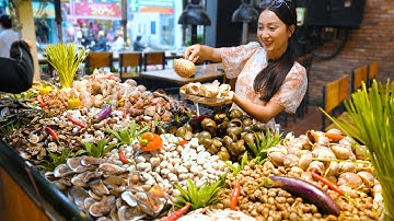 Bỡ ngỡ buffet Giá Rẻ 199 ngàn hơn 100 món cua, tôm càng ghẹ sống tại hồ, khách đông chấn động