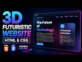 Create 3D website using html and CSS only - Easy tutorial
