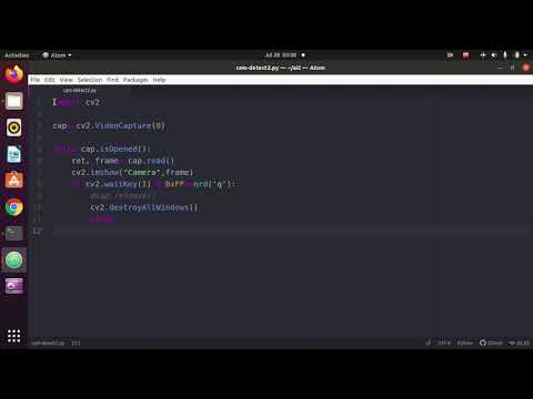 code python to launch videocam