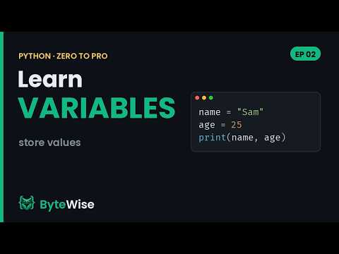 Python Variables Explained (How to Store Data) | Zero to Pro #2