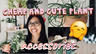 CUTE and CHEAP PLANT ACCESSORIES | DIY POTS