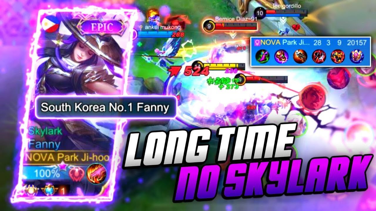 LONG TIME NO SKYLARK! | SOLO RANK FANNY GAMEPLAY | MLBB LONG TIME NO SKYLARK! | SOLO RANK FANNY GAMEPLAY | MLBB