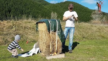 How to build a large and affordable archery target