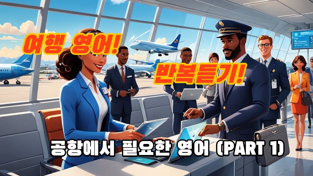 (여행영어)(Part 1) 공항에서 필요한 여행 영어 반복 듣기