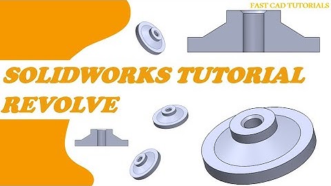 Solidworks Tutorials | Revolve Exercise CAD Tutorial For Beginners