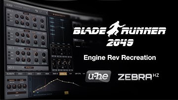 Blade Runner 2049 Engine Rev Noise | U-He ZebraHZ
