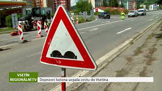 VSETÍN: Dopravní kolona ucpala cestu do Vsetína