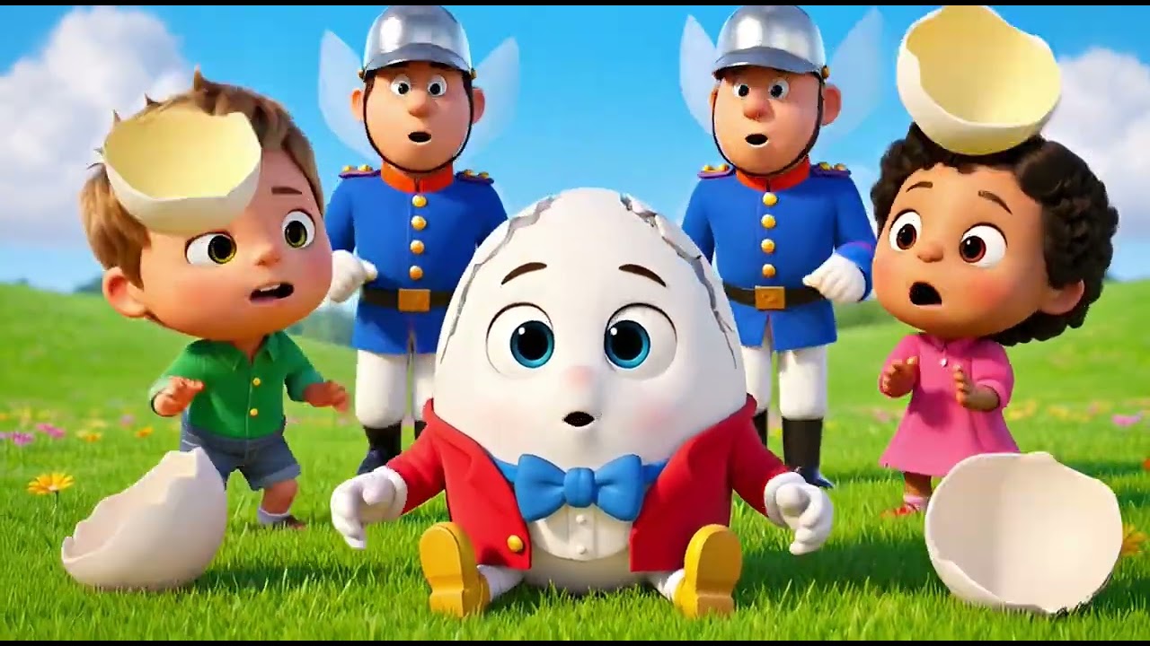 Humpty Dumpty sat on a Wall Kids Nursery Rhyme