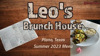 Leo's Brunch House Menu in Carrollton Texas | Tasty Dallas Just Menus