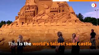 This is the world's tallest sandcastle