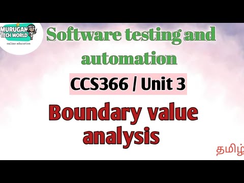 Boundary value analysis in software testing and automation tamil||STA ...