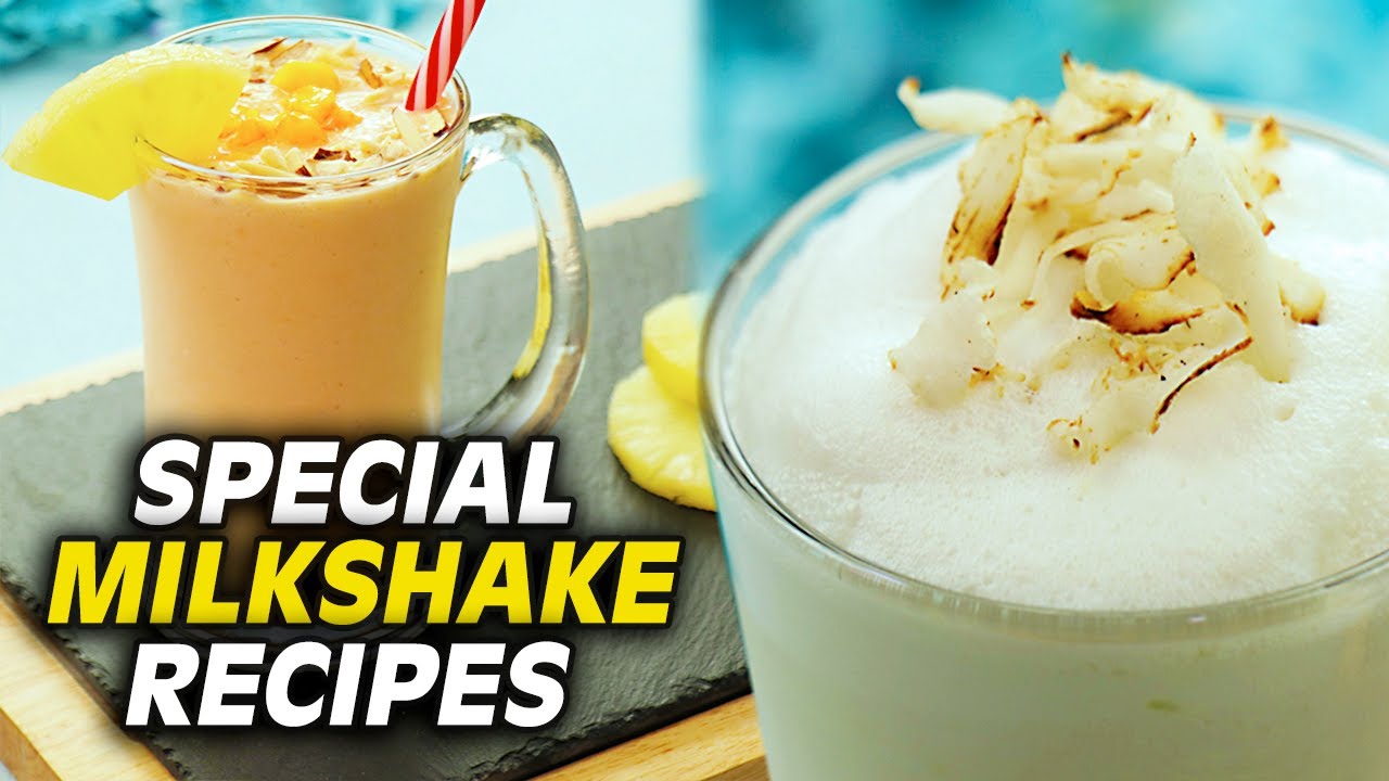 Special Milkshake Recipes | Coconut Milkshake | Peach Milkshake Recipe By SooperChef