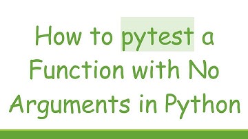 How to pytest a Function with No Arguments in Python
