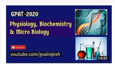 GPAT 2020- Biochemistry, Physiology & Microbiology question and answer explanation