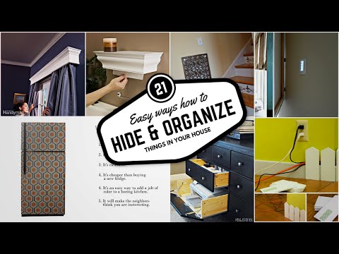 Video: 21 geniale Möglichkeiten, die Unordnung und die Schandflecke in Ihrem Haus zu verstecken