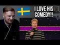 Reaction to swedish comedian johan glans