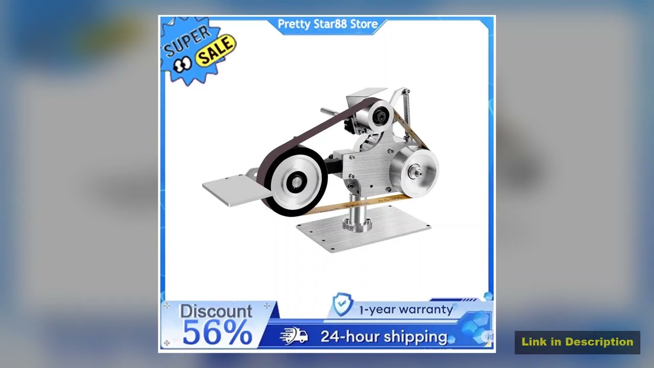 550W Desktop Belt Sander DIY Polishing Grinding Machine 5000rpm Abrasive Belt Machine for Metal