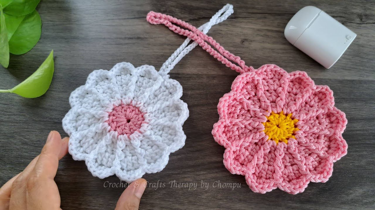 ★Joshua着用★【MISTER CHILD】★CROCHET FLOWER BEANI.E★ DIY Easy Crochet Mini Bag | Flower Bag Charm tutorial