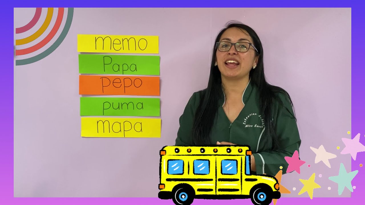 Formemos palabras con dos consonantes p y m - YouTube