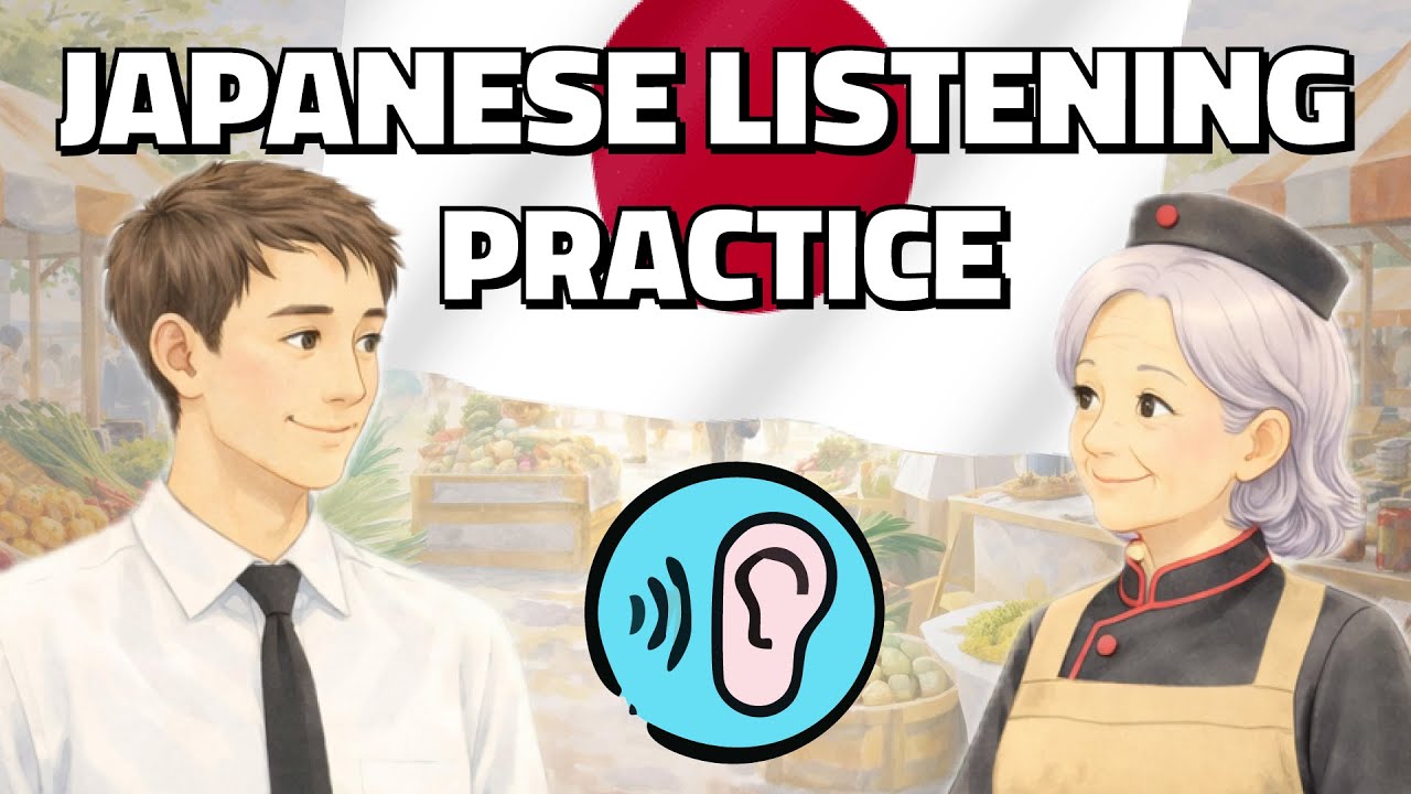 Learn Japanese 🇯🇵 Japanese Listening Comprehension - The Sunday Market