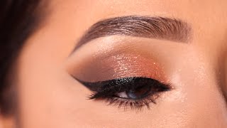 Soft and Simple eye makeup Tutorial with winged eyeliner || Beginner friendly eyeshadow || Shilpa screenshot 1