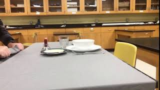 Table Cloth Trick - SloMo, Real Plates