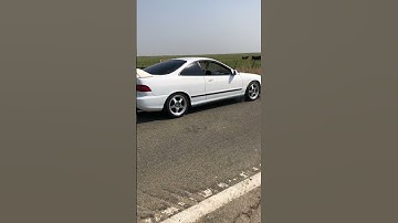Integra RS JDM Type R engine with a real header back Hytech exhaust